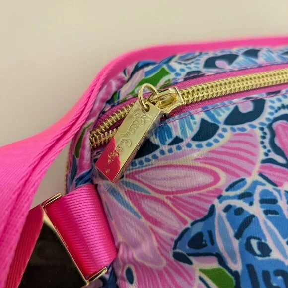 NWOT! Lilly Pulitzer GWP Belt Bag In Gecko Green Tiger Sunrise - Picture 11 of 16